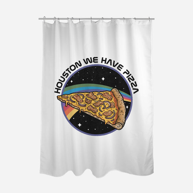Houston We Have Pizza-None-Polyester-Shower Curtain-OPIPPI