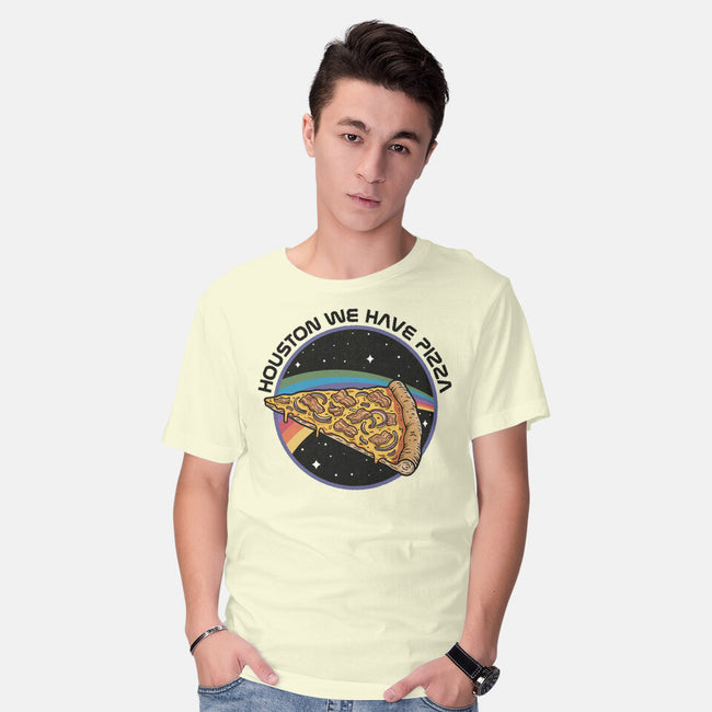 Houston We Have Pizza-Mens-Basic-Tee-OPIPPI