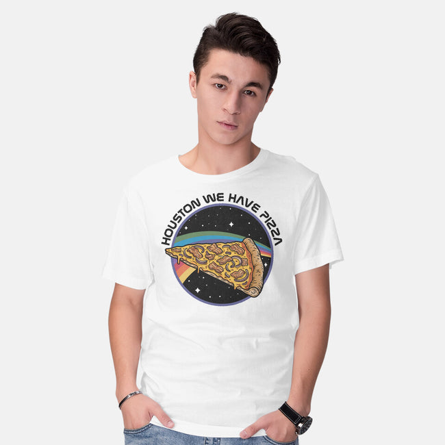 Houston We Have Pizza-Mens-Basic-Tee-OPIPPI