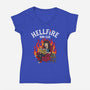 Hellfire Book Club-Womens-V-Neck-Tee-OPIPPI