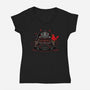 Dark Frequency-Womens-V-Neck-Tee-OPIPPI