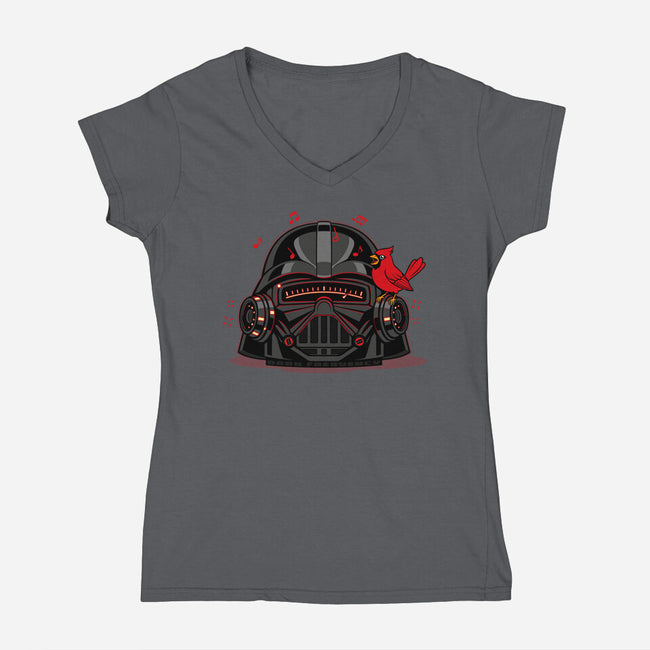 Dark Frequency-Womens-V-Neck-Tee-OPIPPI