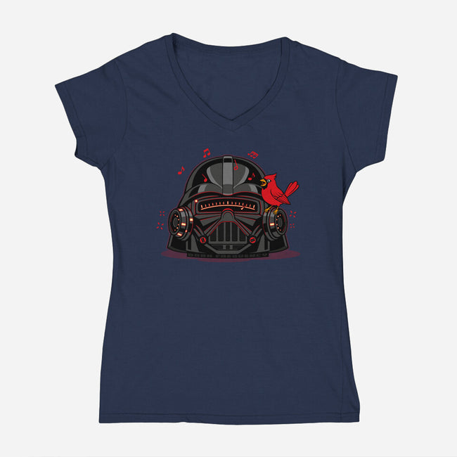 Dark Frequency-Womens-V-Neck-Tee-OPIPPI