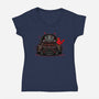 Dark Frequency-Womens-V-Neck-Tee-OPIPPI