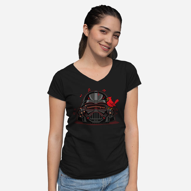 Dark Frequency-Womens-V-Neck-Tee-OPIPPI