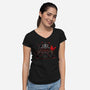 Dark Frequency-Womens-V-Neck-Tee-OPIPPI