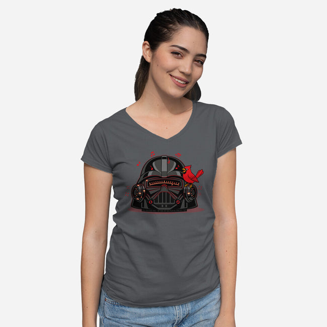 Dark Frequency-Womens-V-Neck-Tee-OPIPPI