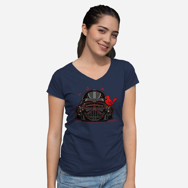 Dark Frequency-Womens-V-Neck-Tee-OPIPPI