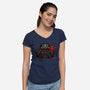 Dark Frequency-Womens-V-Neck-Tee-OPIPPI