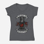 Black Knight Tattoo-Womens-V-Neck-Tee-OPIPPI