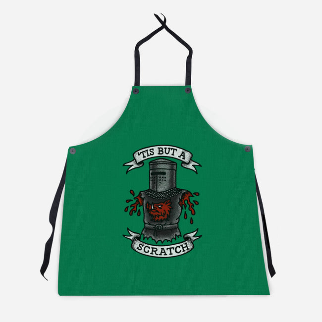 Black Knight Tattoo-Unisex-Kitchen-Apron-OPIPPI