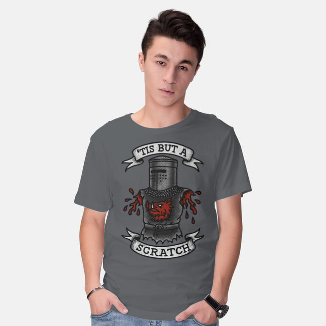 Black Knight Tattoo-Mens-Basic-Tee-OPIPPI