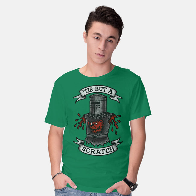 Black Knight Tattoo-Mens-Basic-Tee-OPIPPI
