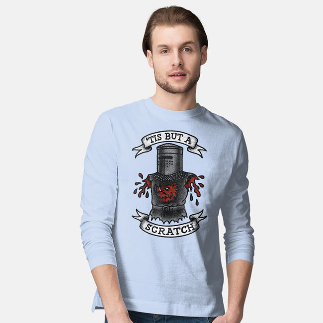 Black Knight Tattoo-Mens-Long Sleeved-Tee-OPIPPI