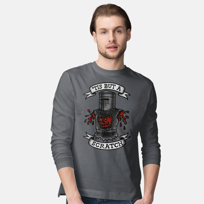 Black Knight Tattoo-Mens-Long Sleeved-Tee-OPIPPI
