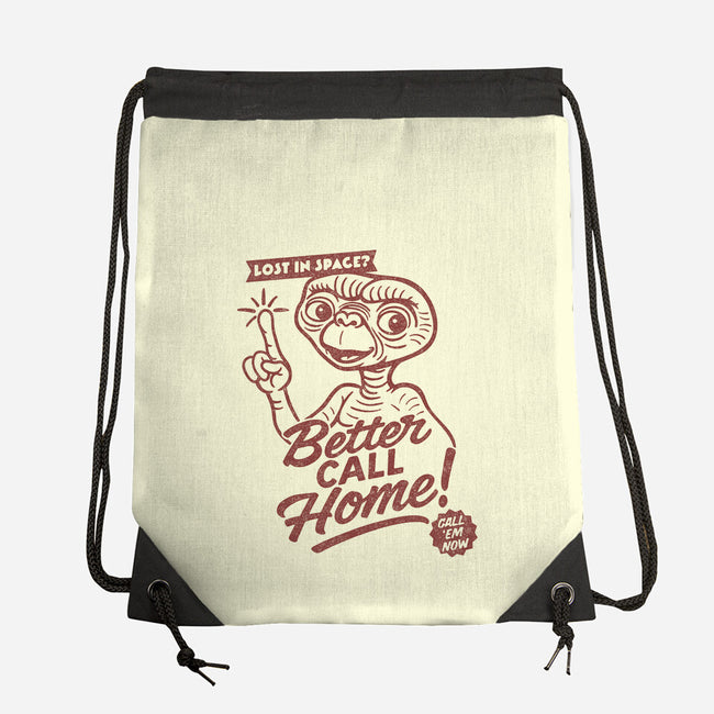 Better Call Home-None-Drawstring-Bag-OPIPPI