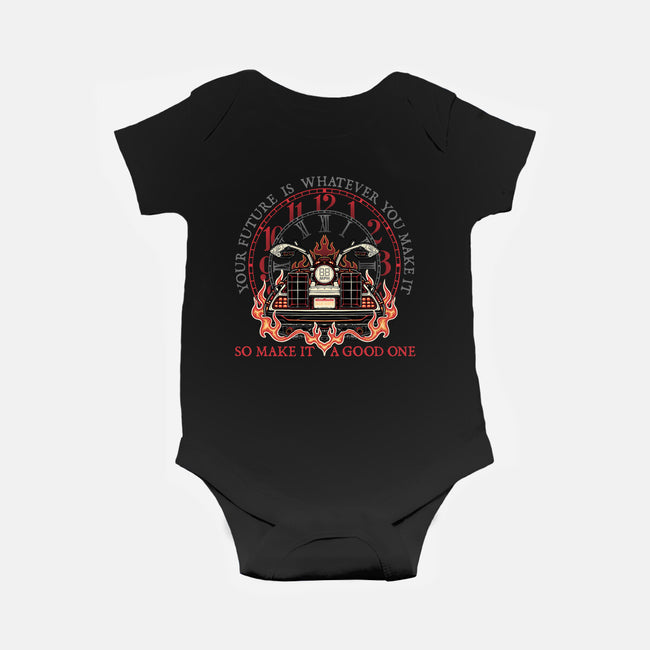 A Good Future-Baby-Basic-Onesie-glitchygorilla