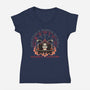 A Good Future-Womens-V-Neck-Tee-glitchygorilla
