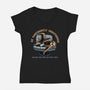 Confidently Unbothered-Womens-V-Neck-Tee-glitchygorilla