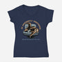 Confidently Unbothered-Womens-V-Neck-Tee-glitchygorilla