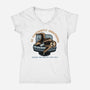 Confidently Unbothered-Womens-V-Neck-Tee-glitchygorilla