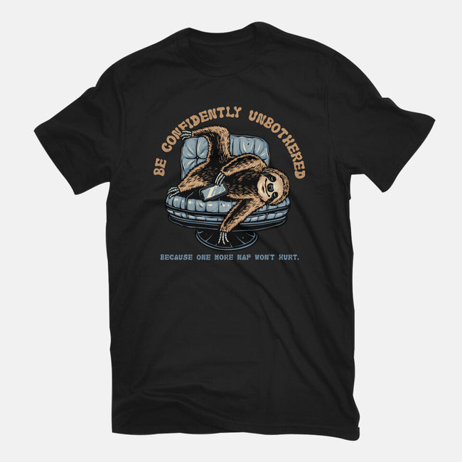 Confidently Unbothered-Womens-Fitted-Tee-glitchygorilla