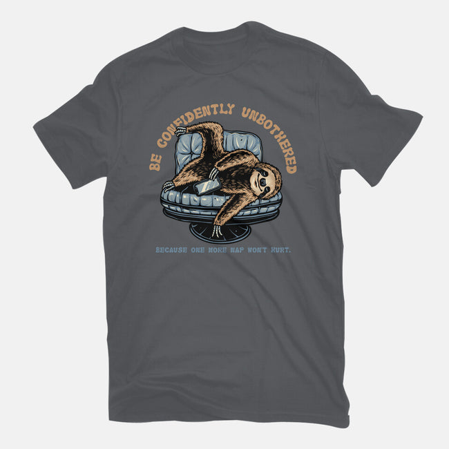 Confidently Unbothered-Womens-Fitted-Tee-glitchygorilla