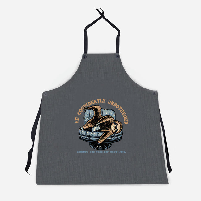 Confidently Unbothered-Unisex-Kitchen-Apron-glitchygorilla