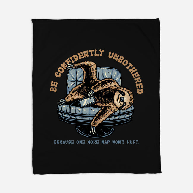 Confidently Unbothered-None-Fleece-Blanket-glitchygorilla