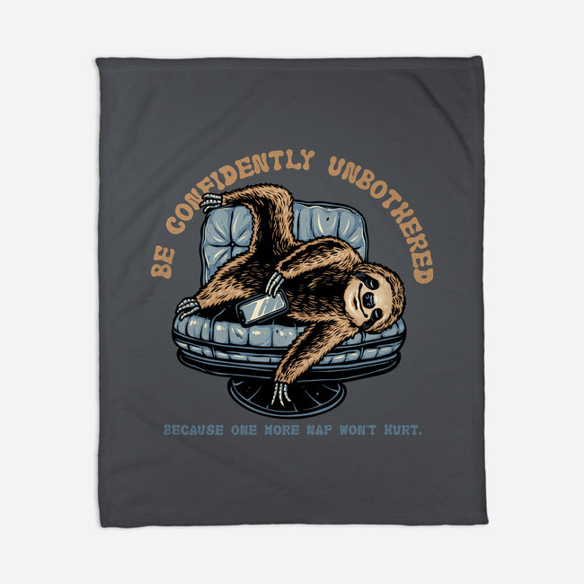 Confidently Unbothered-None-Fleece-Blanket-glitchygorilla