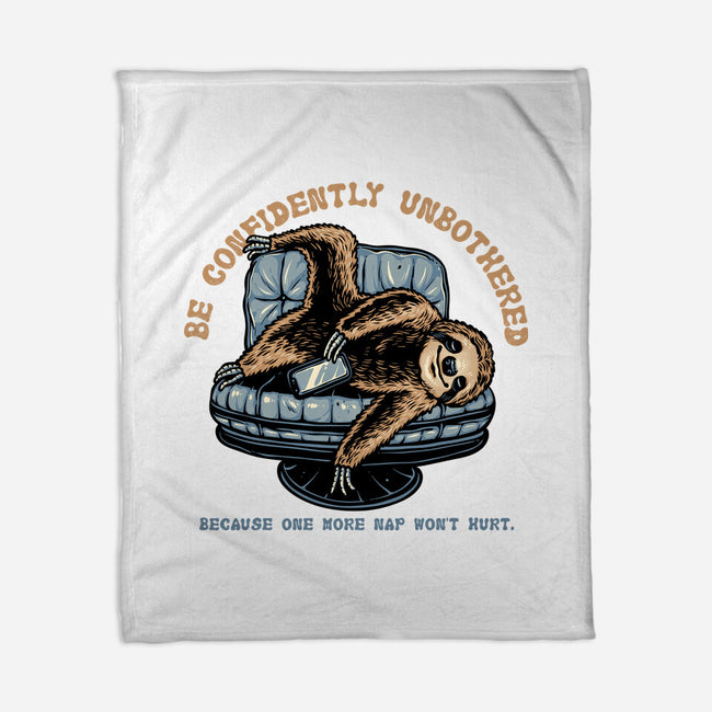 Confidently Unbothered-None-Fleece-Blanket-glitchygorilla