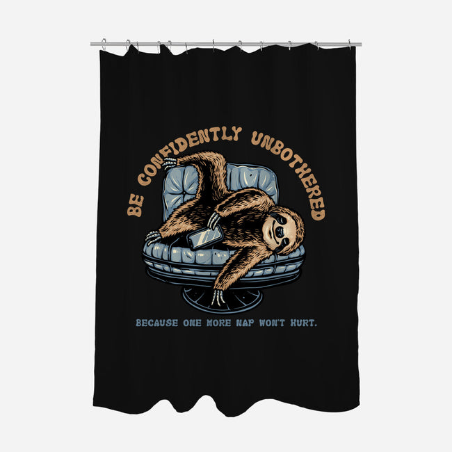 Confidently Unbothered-None-Polyester-Shower Curtain-glitchygorilla