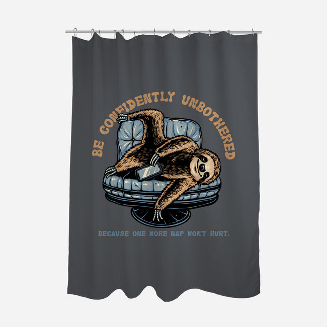 Confidently Unbothered-None-Polyester-Shower Curtain-glitchygorilla