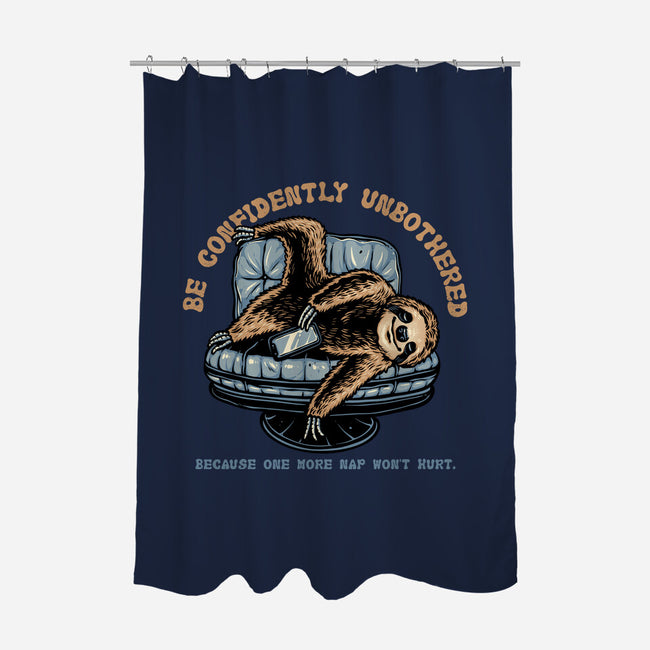 Confidently Unbothered-None-Polyester-Shower Curtain-glitchygorilla