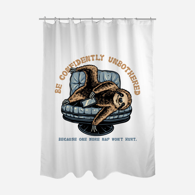 Confidently Unbothered-None-Polyester-Shower Curtain-glitchygorilla