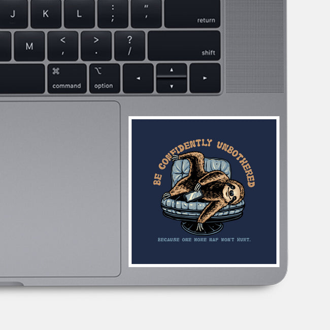 Confidently Unbothered-None-Glossy-Sticker-glitchygorilla