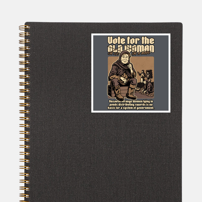 Vote For Old Woman-None-Glossy-Sticker-Studio Mootant