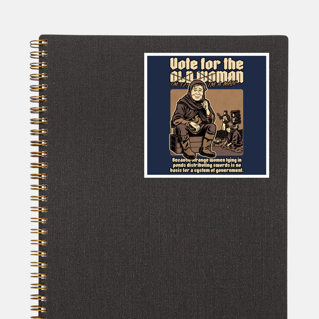 Vote For Old Woman-None-Glossy-Sticker-Studio Mootant