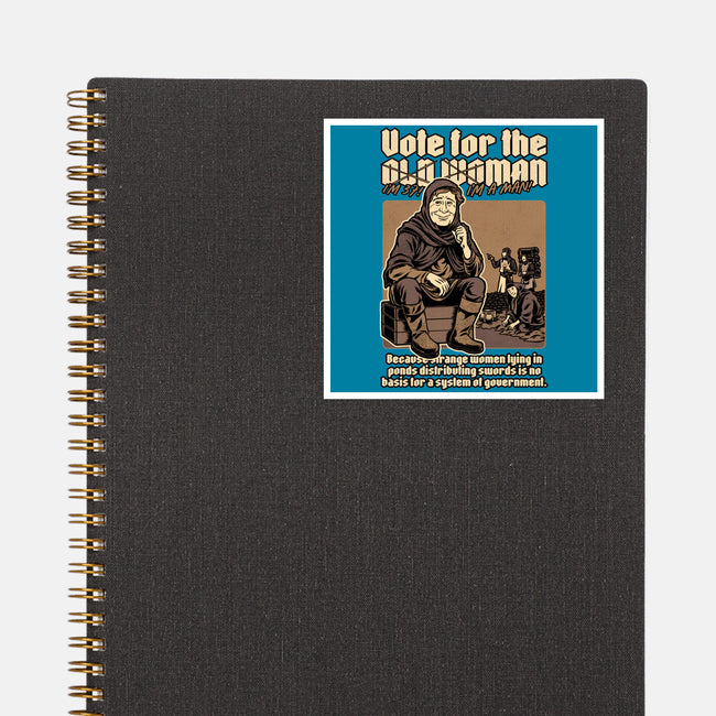 Vote For Old Woman-None-Glossy-Sticker-Studio Mootant