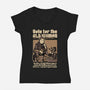 Vote For Old Woman-Womens-V-Neck-Tee-Studio Mootant