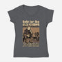 Vote For Old Woman-Womens-V-Neck-Tee-Studio Mootant