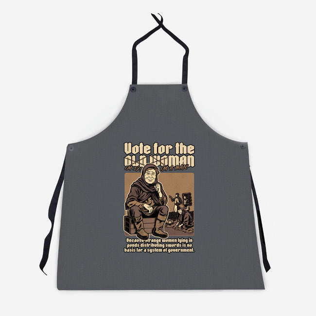 Vote For Old Woman-Unisex-Kitchen-Apron-Studio Mootant