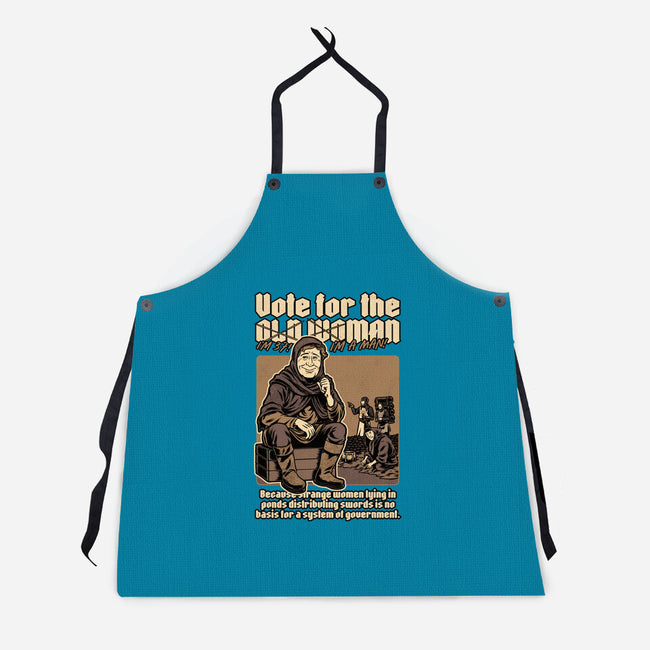 Vote For Old Woman-Unisex-Kitchen-Apron-Studio Mootant