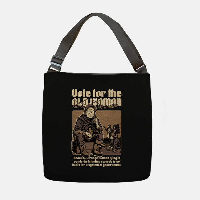 Vote For Old Woman-None-Adjustable Tote-Bag-Studio Mootant