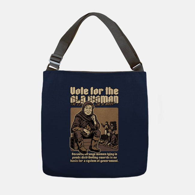 Vote For Old Woman-None-Adjustable Tote-Bag-Studio Mootant
