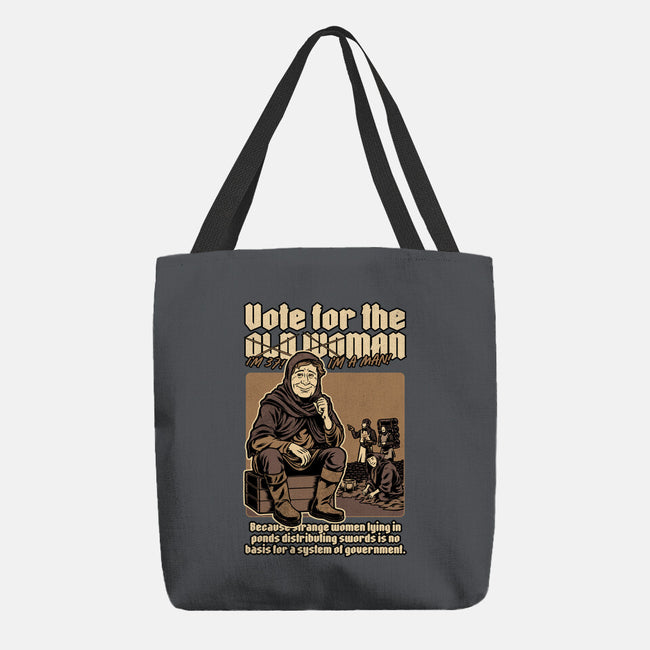 Vote For Old Woman-None-Basic Tote-Bag-Studio Mootant