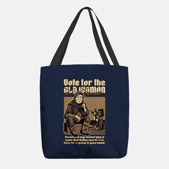 Vote For Old Woman-None-Basic Tote-Bag-Studio Mootant
