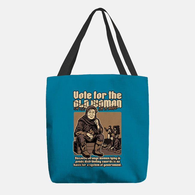 Vote For Old Woman-None-Basic Tote-Bag-Studio Mootant