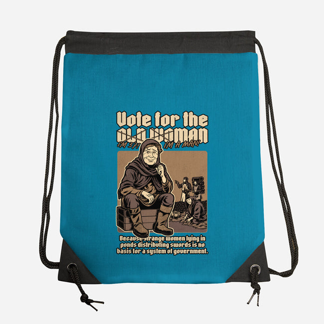 Vote For Old Woman-None-Drawstring-Bag-Studio Mootant