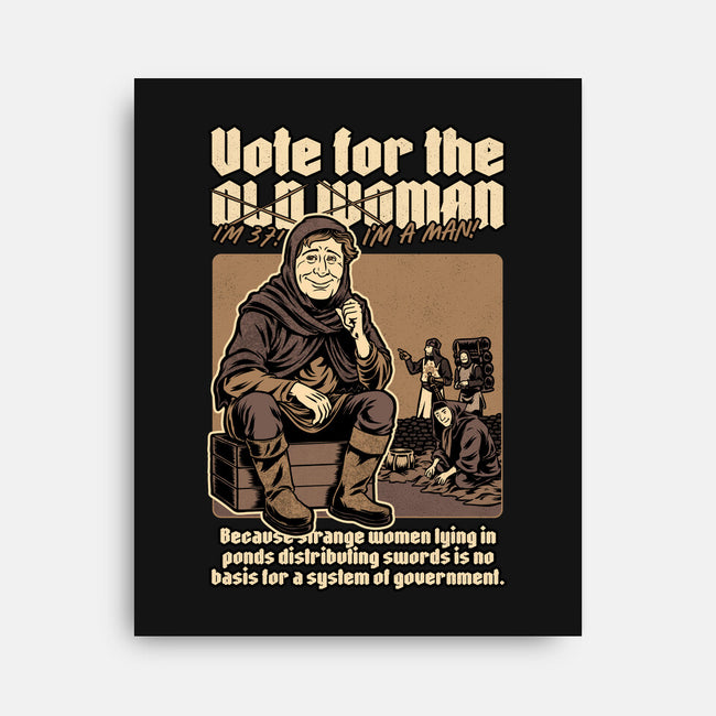 Vote For Old Woman-None-Stretched-Canvas-Studio Mootant